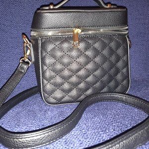 Black Quilted Mini-Bag